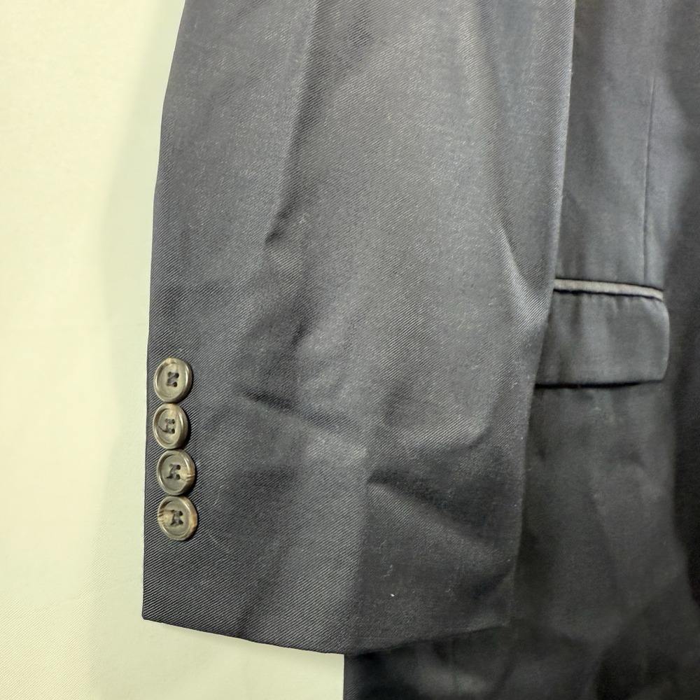 LAUREN Ralph Lauren Blazer Jacket Sport Coat Black Wool MENS SZ 44S - Picture 12 of 15